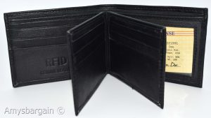Men's RFID wallet bifold genuine leather secure IDs credit cards br new in box. - Image 18