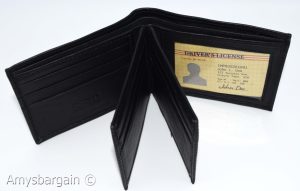 Men's RFID wallet bifold genuine leather secure IDs credit cards br new in box. - Image 3