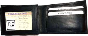 Men's Wallet Leather Bifold wallet 8 Card Holder 2 ID window 2 Bill slots - Image 5