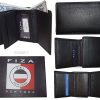 Men’s Wallet Trifold wallet 9 Cards Billold FIZA NY Black Leather wallet in Box