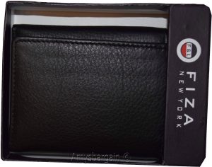 Men’s Wallet Trifold wallet 9 Cards Billold FIZA NY Black Leather wallet in Box - Image 12