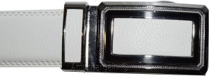 Men's White Leather Dress Belt, Auto Lock belt, Men's belt, New Quick lock belt - Image 5