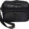 Men's bag Leather men's handbag Gentlemen's leather wrist let case Wrist let