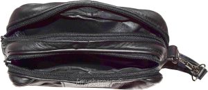 Men's bag Leather men's handbag Gentlemen's leather wrist let case Wrist let - Image 7