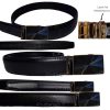 Men's belt. Leather Dress Belt Automatic lock Click Comfort New Buckle UP to 50"