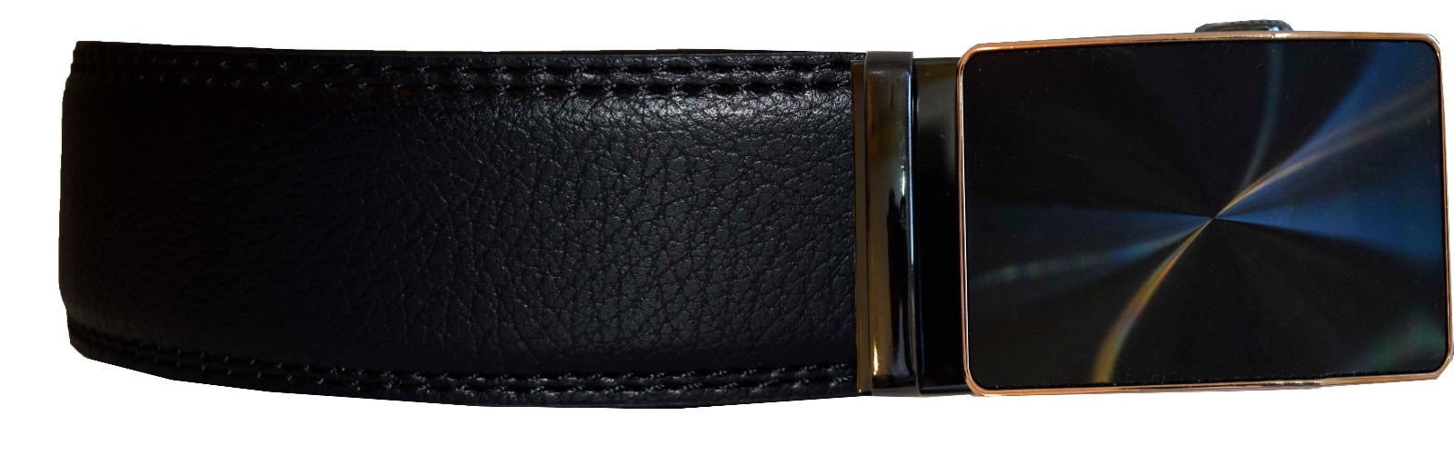 Men's belt. Leather Dress Belt Automatic lock Click Comfort New Buckle UP to 50" - Image 3