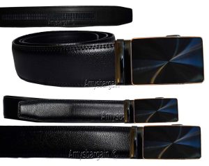 Men's belt. Leather Dress Belt Automatic lock Click Comfort New Buckle UP to 50" - Image 6