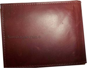 Men's bi-fold Leather Wallet 7 credit debit card ID Change purse 2 bill pockets - Image 12