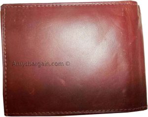 Men's bi-fold Leather Wallet 7 credit debit card ID Change purse 2 bill pockets - Image 13