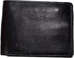 Men's bifold wallet genuine leather 8 Credit card 2 zip pocket 2 Bill pockets - Image 8