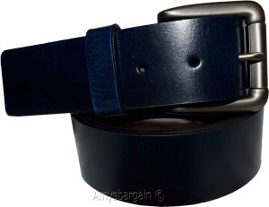 Men's blue Leather Belt size 46 leather waist belt brand newLeather belt - Image 13