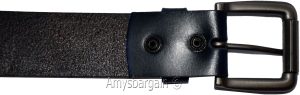 Men's blue Leather Belt size 46 leather waist belt brand newLeather belt - Image 6