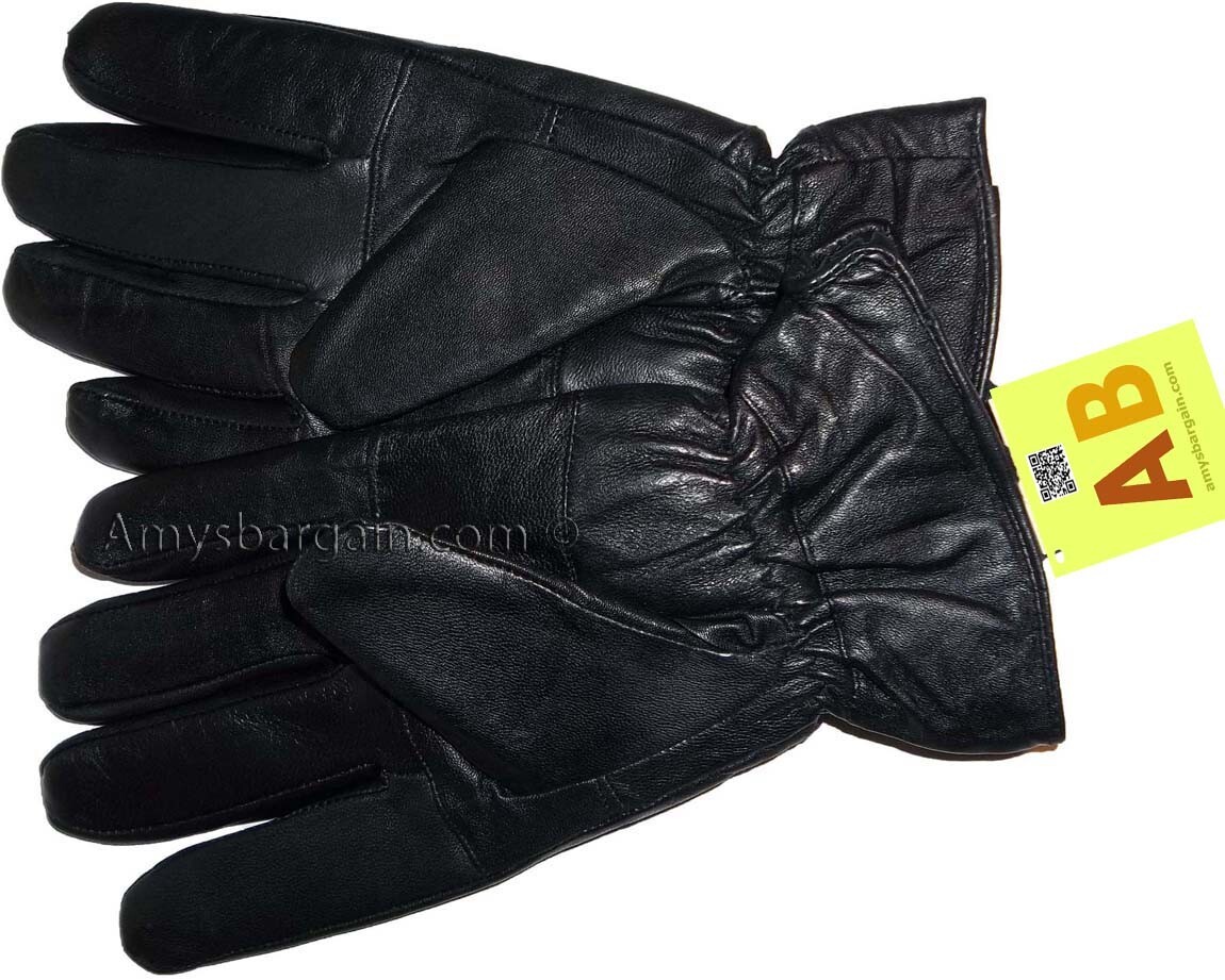 Men's leather gloves, Black Unbranded winter gloves lined warm gloves Brand New - Image 10