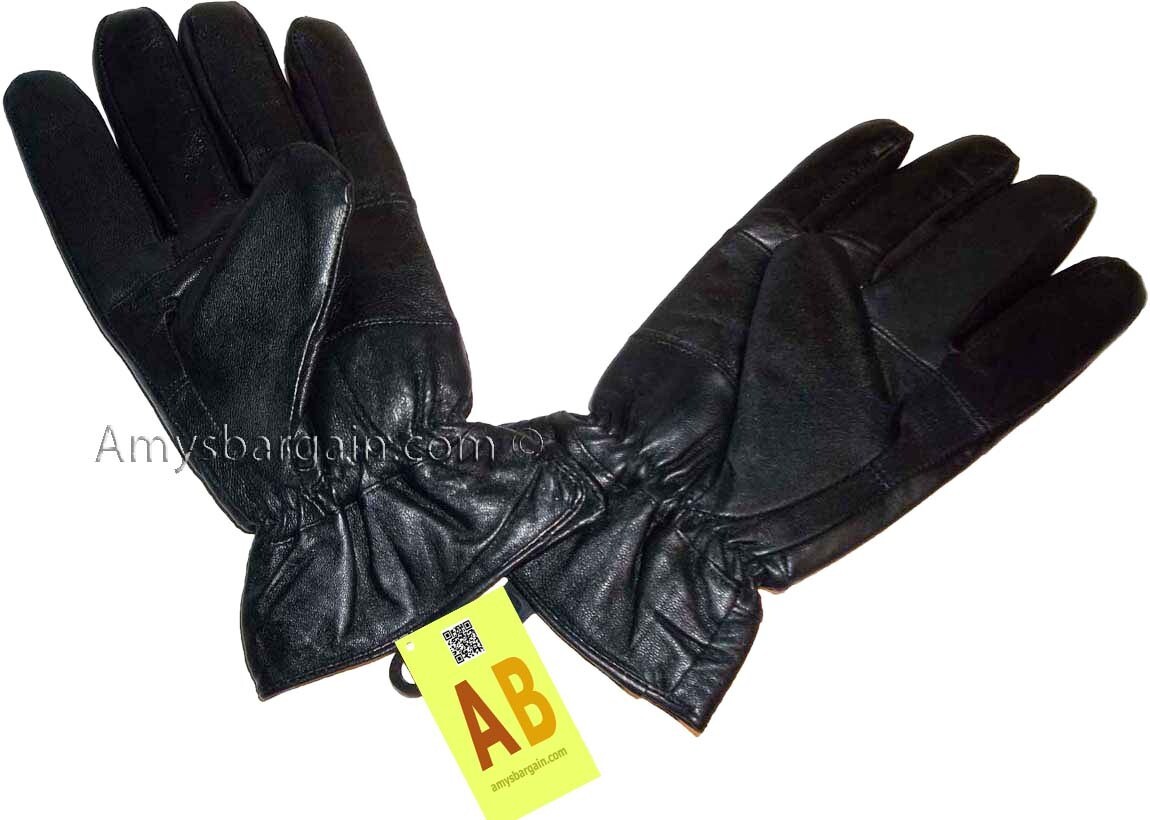 Men's leather gloves, Black Unbranded winter gloves lined warm gloves Brand New - Image 11