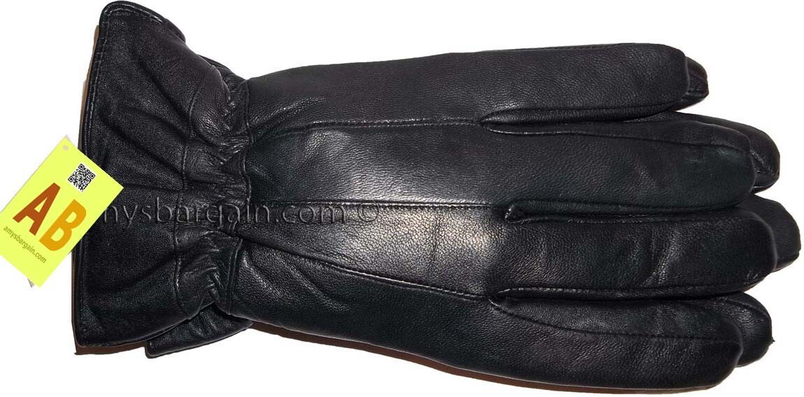 Men's leather gloves, Black Unbranded winter gloves lined warm gloves Brand New - Image 3