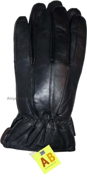 Men's leather gloves, Black Unbranded winter gloves lined warm gloves Brand New