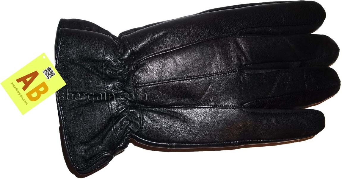 Men's leather gloves, Black Unbranded winter gloves lined warm gloves Brand New - Image 4