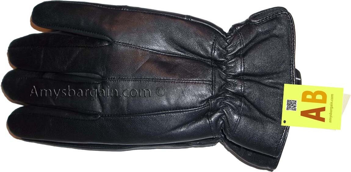 Men's leather gloves, Black Unbranded winter gloves lined warm gloves Brand New - Image 5