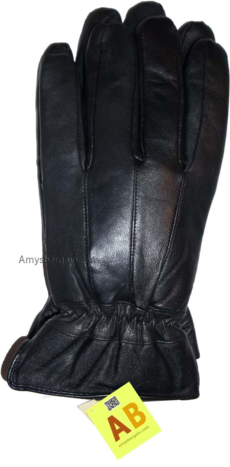 Men's leather gloves, Black Unbranded winter gloves lined warm gloves Brand New
