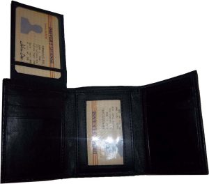 Men’s leather wallet Genuine Leather Trifold 6 card 2 ID 2 bill spaces - Image 13