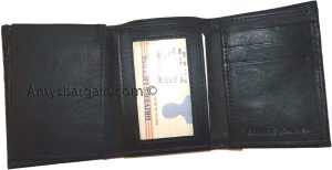 Men’s leather wallet Genuine Leather Trifold 6 card 2 ID 2 bill spaces - Image 3