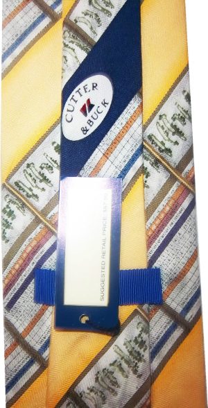 Men's tie Cutter and Buck Designer Silk Tie Neck Wear Brand New With $55 Tag - Image 4