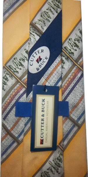 Men's tie Cutter and Buck Designer Silk Tie Neck Wear Brand New With $55 Tag - Image 6