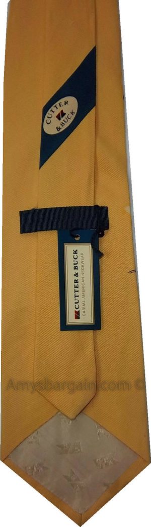 Men's tie Cutter and Buck Designer Silk Tie Neck wear Jacquard woven Made in USA - Image 6