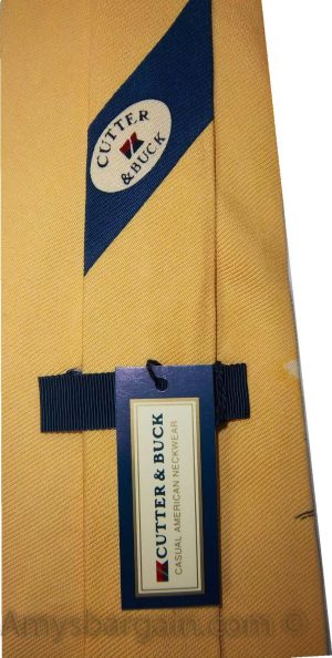 Men's tie Cutter and Buck Designer Silk Tie Neck wear Jacquard woven Made in USA - Image 7