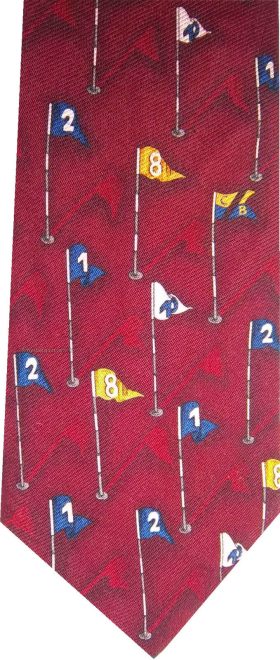Men's tie Cutter and Buck tie Neck wear 100% Silk Tie New Silk Tie Made in USA