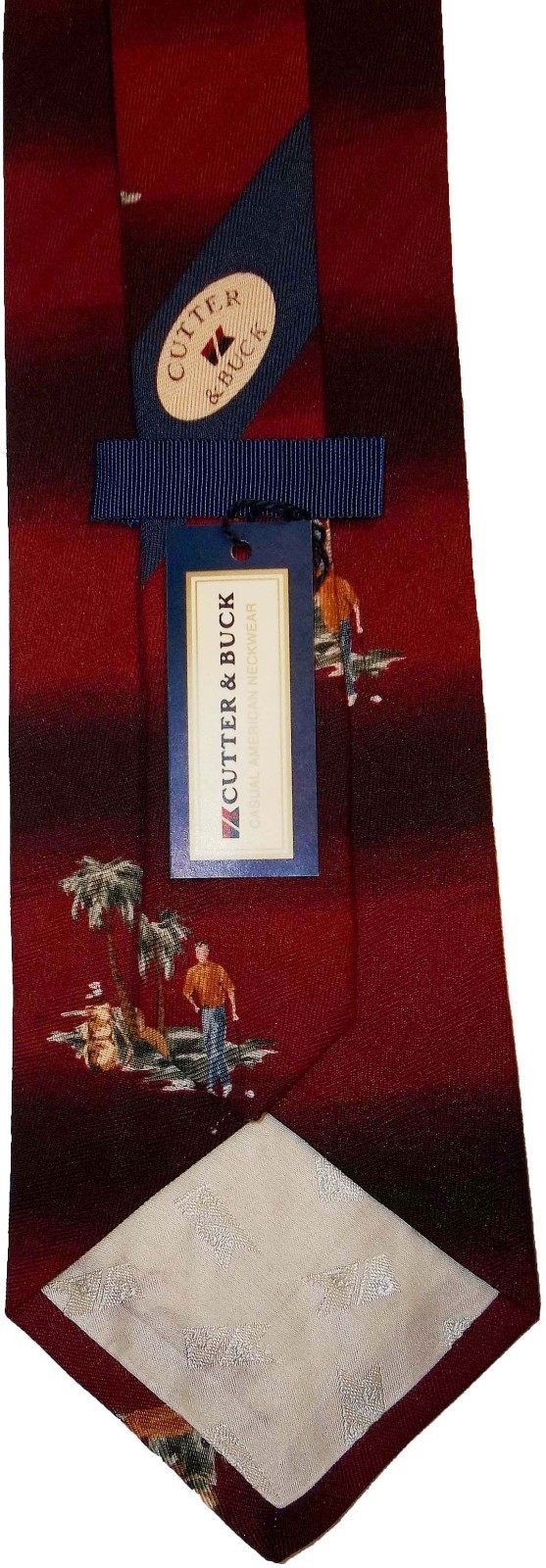 Men's tie, Designer ties Cutter & Buck tie 100% Silk Tie Neck wear Made in USA - Image 12