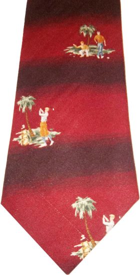 Men's tie, Designer ties Cutter & Buck tie 100% Silk Tie Neck wear Made in USA