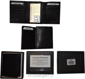 Men's wallet RFID genuine leather wallet trifold wallet credit card new in box - Image 4