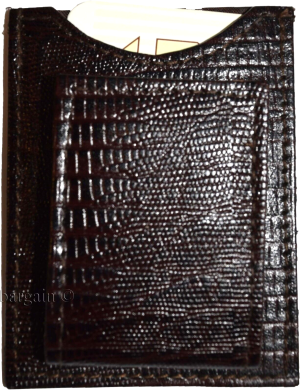 Money clip Brown Lizard skin printed leather unbranded new money Clip Lot of 12 - Image 3