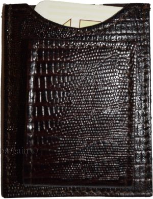 Money clip Brown Lizard skin printed leather unbranded new money Clip Lot of 12 - Image 5