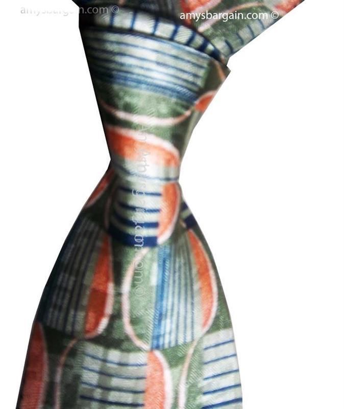 New 100 percent silk Man's neck wear Made In USA Fashion tie - Image 3