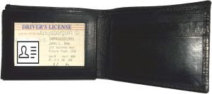 New Italian styled Woven printed leather man's bi-fold wallet 9 Credit card+ID - Image 11