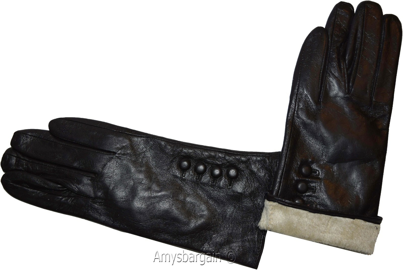 New Ladies dressy Leather Gloves Winter Gloves Lined Leather Gloves Guantes bnwt - Image 7