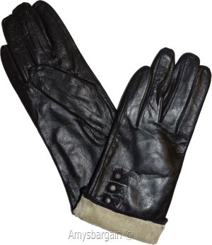 New Ladies dressy Leather Gloves Winter Gloves Lined Leather Gloves Guantes bnwt - Image 8