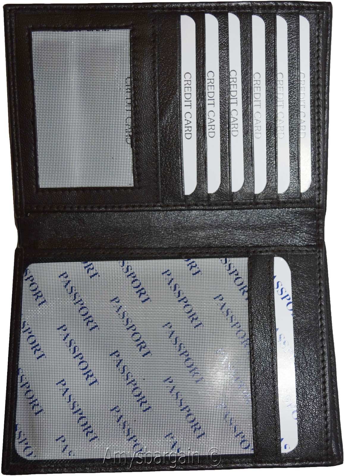 New Lamb skin Canadian Leather passport case wallet credit card case ID holder * - Image 7