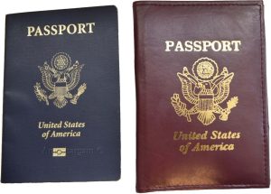 New Lamb skin USA Leather passport cover, wallet credit card case ID holder NWT - Image 4