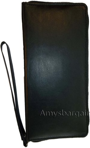 New Leather Organizer Checkbook wallet Airline tickets Passport 15 Credit Cards - Image 11