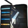 New Leather Organizer Checkbook wallet Airline tickets Passport 15 Credit Cards