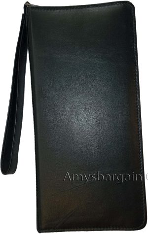 New Leather Organizer Checkbook wallet Airline tickets Passport 15 Credit Cards - Image 9
