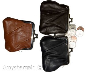 New Women's Leather Change Purse mini coin purse coin Wallet bag change case bn - Image 6
