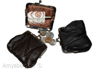 New Women's Leather Change Purse mini coin purse coin Wallet bag change case bn - Image 7