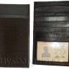 New lamb skin smooth leather passport case 6 credit card ID large billfold new