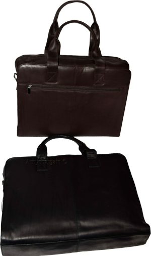 New leather briefcase business case attaché case carrion leather bag - Image 10