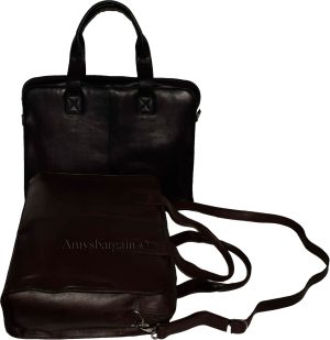 New leather briefcase business case attaché case carrion leather bag - Image 11