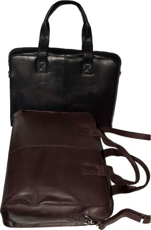 New leather briefcase business case attaché case carrion leather bag - Image 12